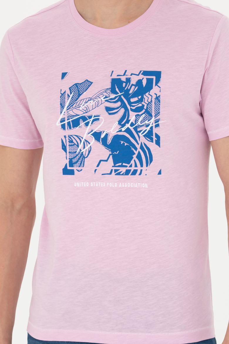 Erkek Regular Fit Bisiklet Yaka Manolya Tişört - 50263483027