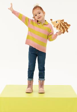 Kız Çocuk Pudra Kazak - 50276994007