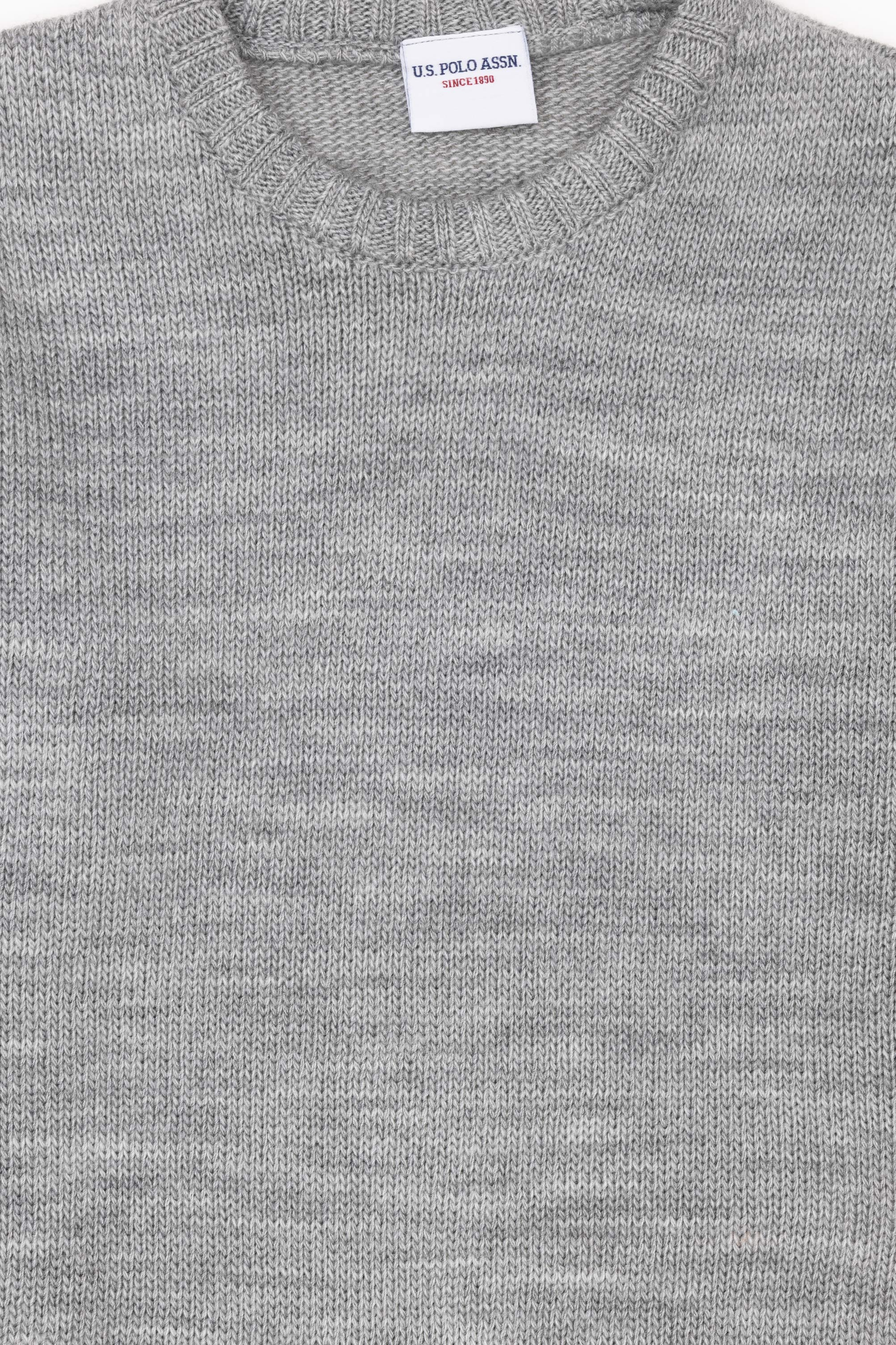Kız Çocuk Gri Melanj Kazak - Image 5