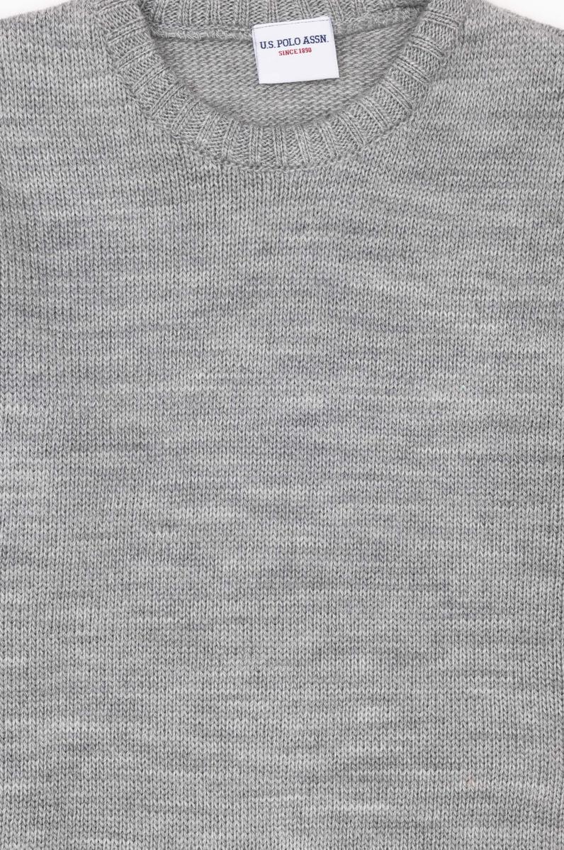 Kız Çocuk Gri Melanj Kazak