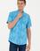 Erkek Turkuaz Kısa Kollu Gömlek