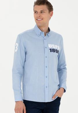 Erkek Mavi Uzun Kollu Gömlek - 50272101015
