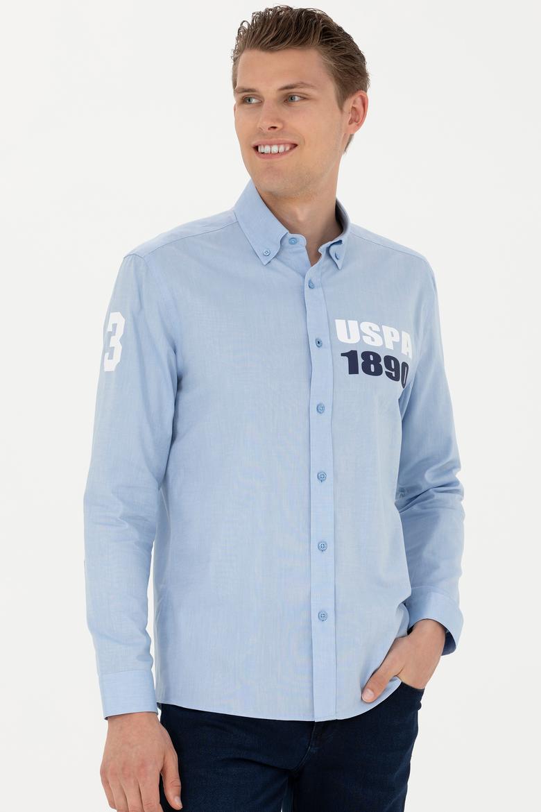 Erkek Mavi Uzun Kollu Gömlek - 50272101015