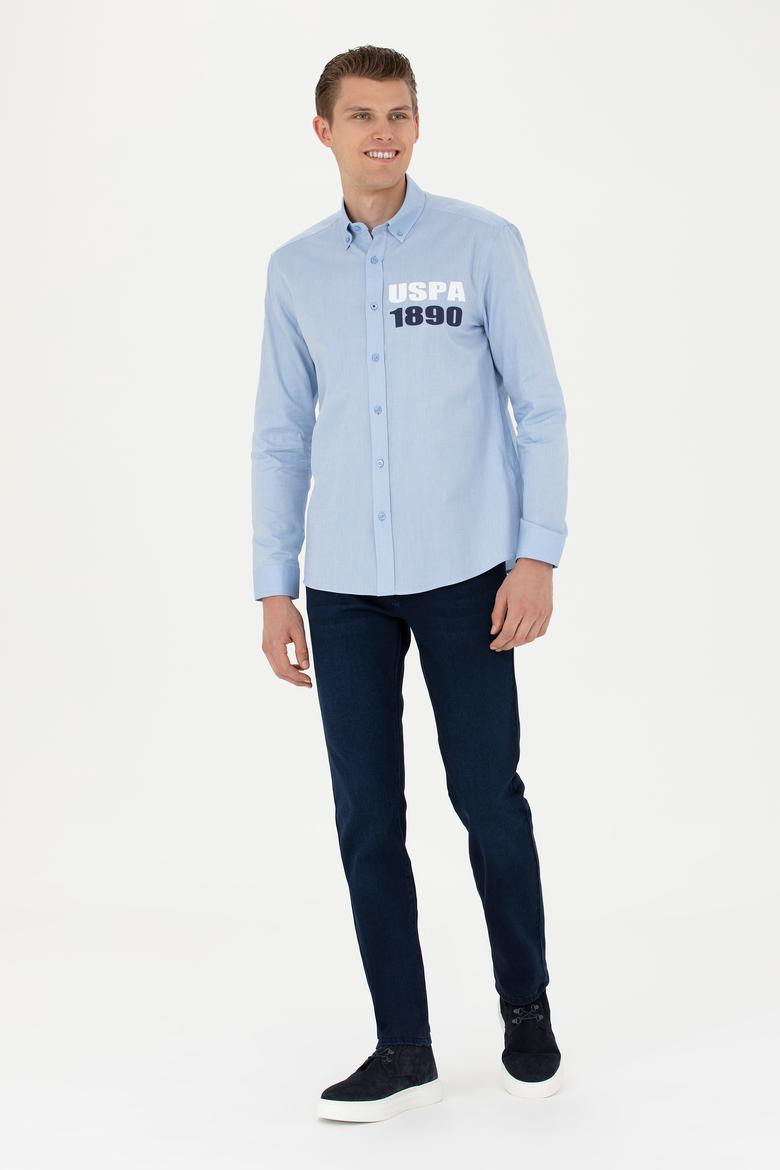Erkek Mavi Uzun Kollu Gömlek - 50272101015