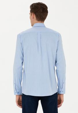 Erkek Mavi Uzun Kollu Gömlek - 50272101015