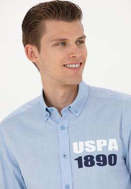 Erkek Mavi Uzun Kollu Gömlek - 50272101015