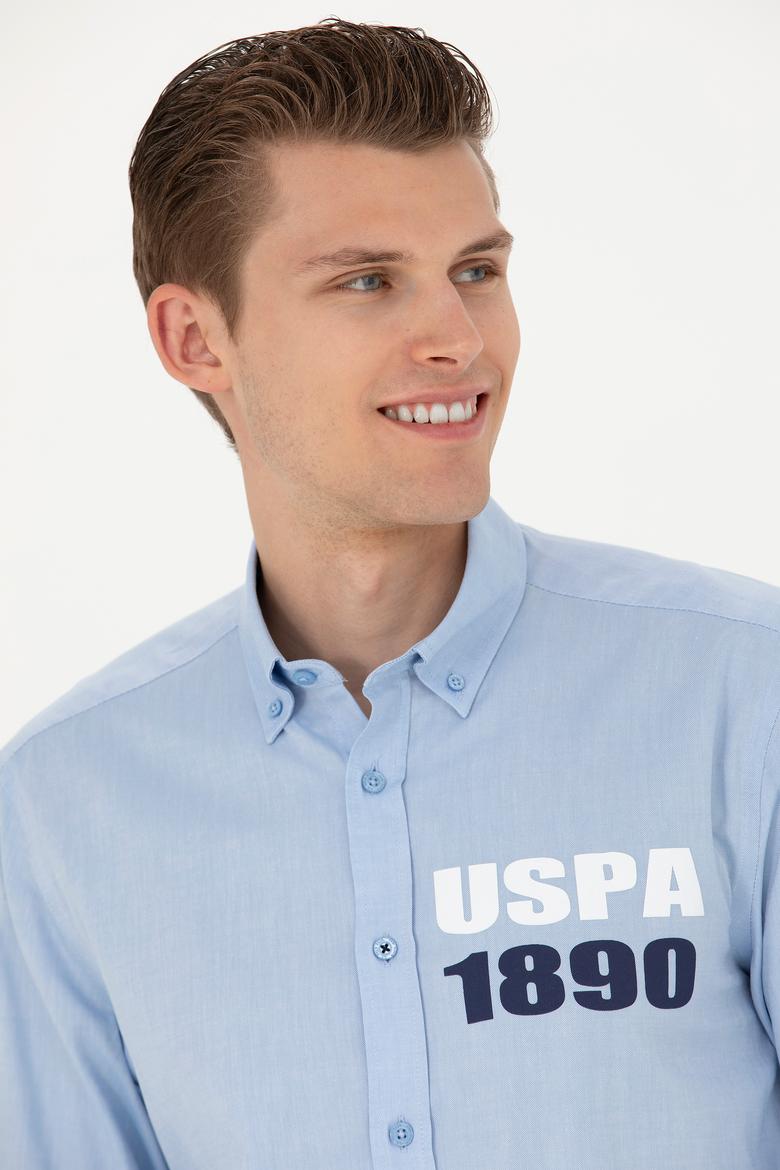 Erkek Mavi Uzun Kollu Gömlek - 50272101015