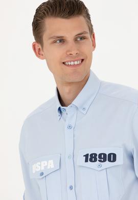 Erkek Mavi Uzun Kollu Gömlek - 50272289015