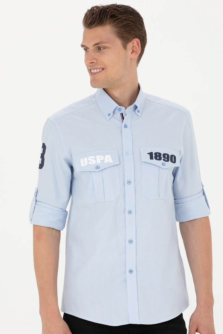 Erkek Mavi Uzun Kollu Gömlek - 50272289015