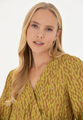 Kadın Neon Sarı Dokuma Elbise - 50271175003