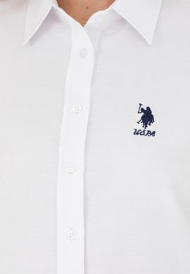 Kadın Beyaz Uzun Kollu Basic Gömlek - 50271267003