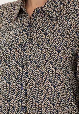 Kadın Lacivert Uzun Kollu Gömlek - 50272148011