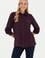 Kadın Bordo Uzun Kollu Gömlek