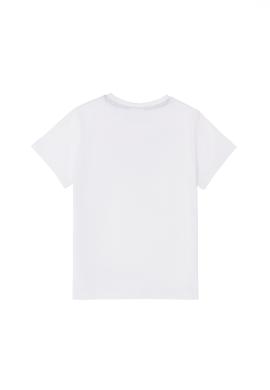 Çocuk Beyaz Bisiklet Yaka Tişört - 50263345001