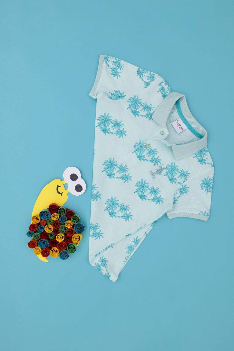 Erkek Çocuk Su Yeşili Tişört