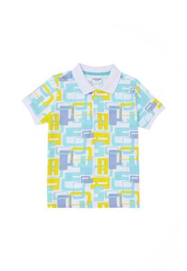 Erkek Çocuk Beyaz Polo Yaka Tişört - 50281524005