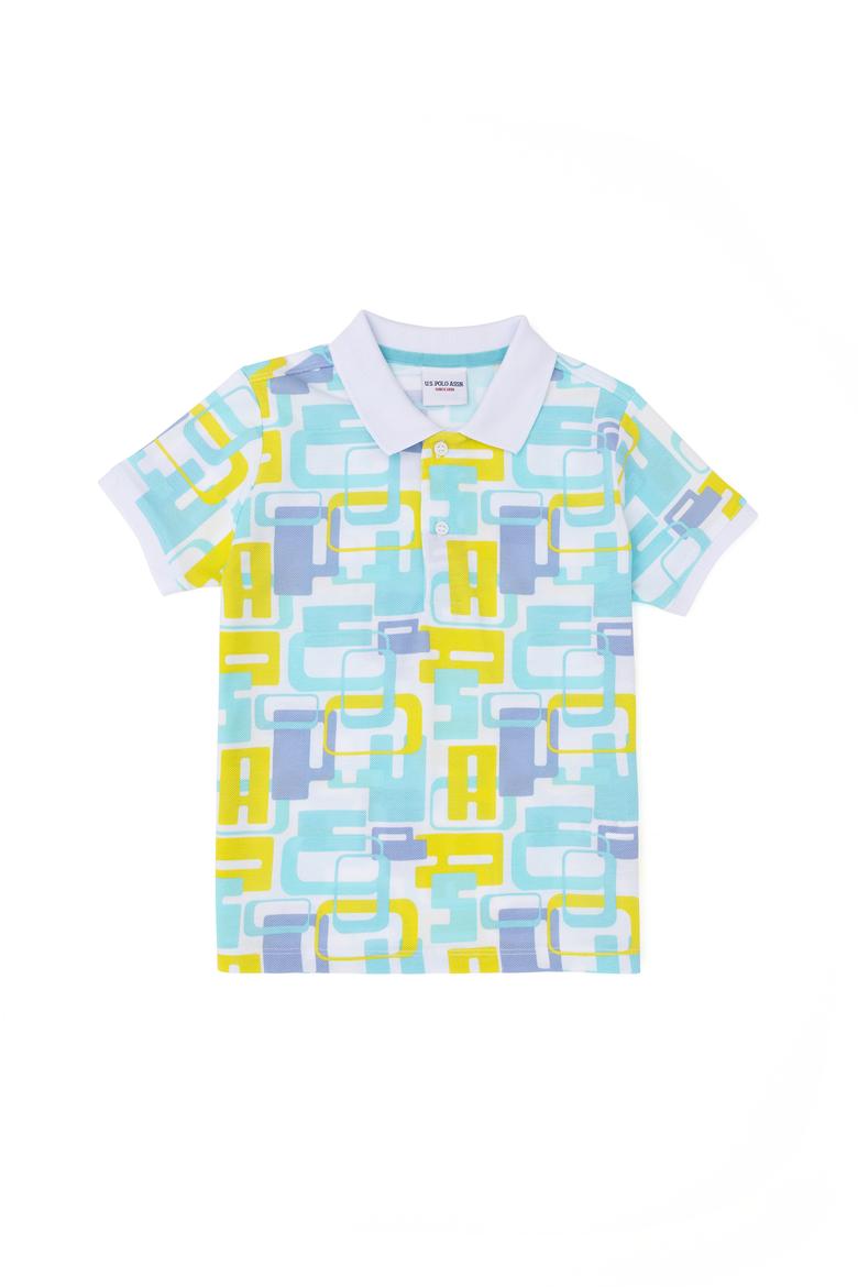 Erkek Çocuk Beyaz Polo Yaka Tişört - 50281524005