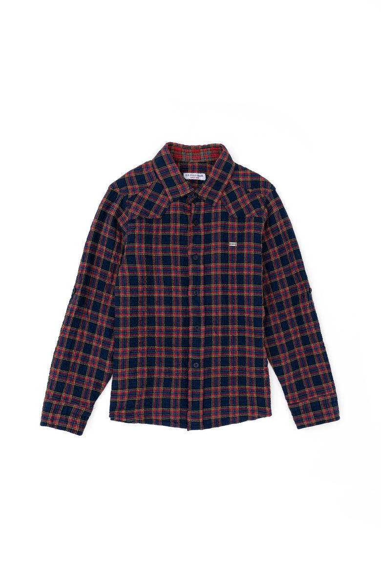 Erkek Çocuk Lacivert Uzun Kollu Gömlek - 50272391001