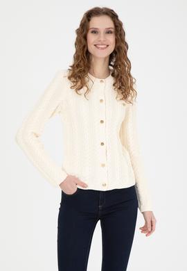 Kadın Krem Triko Hırka - 50269489017