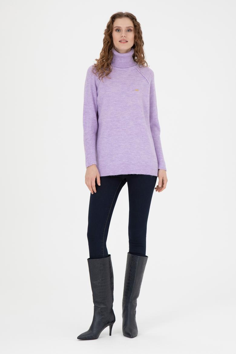 Kadın Lila Kazak - 50270443020