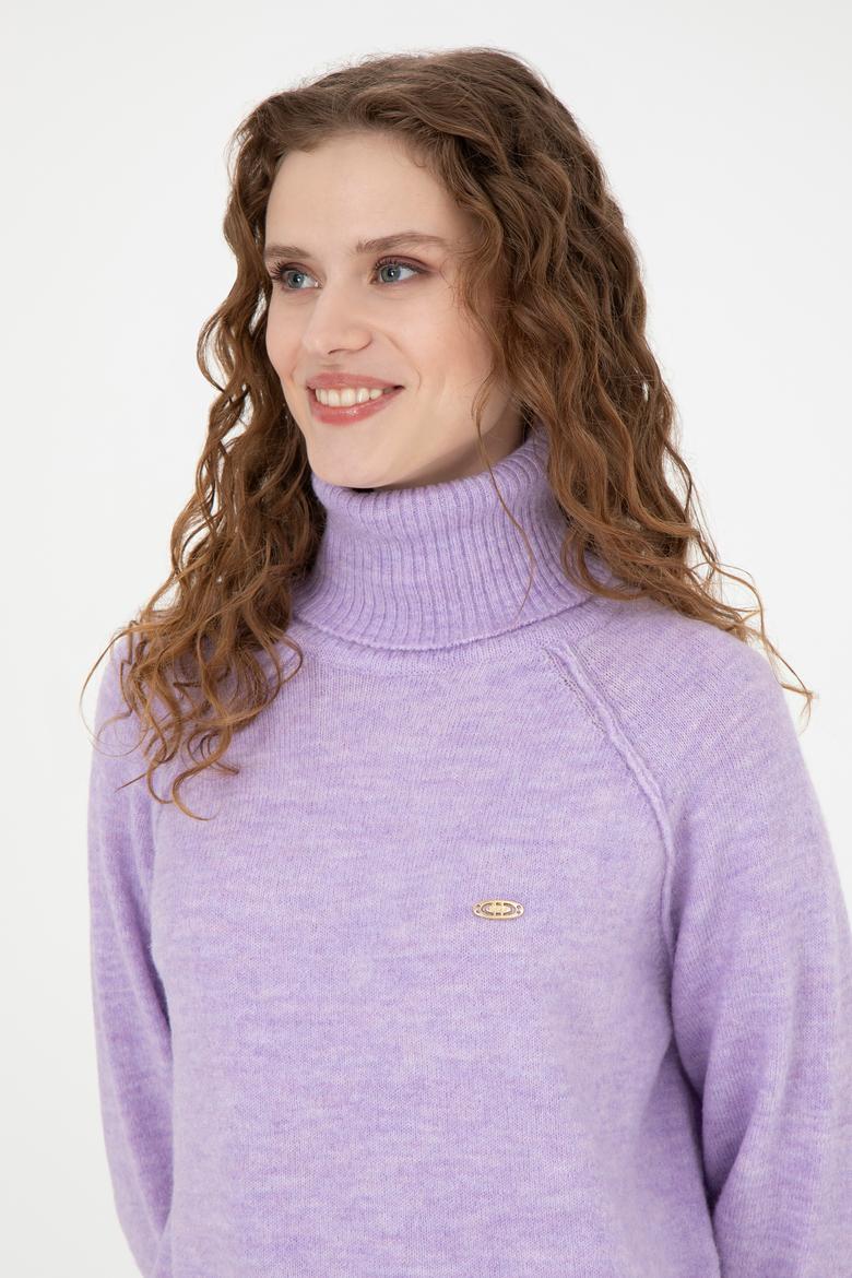 Kadın Lila Kazak - 50270443020