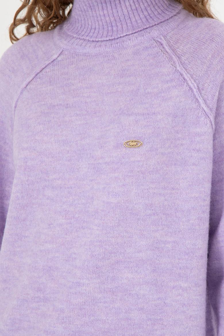 Kadın Lila Kazak - 50270443020