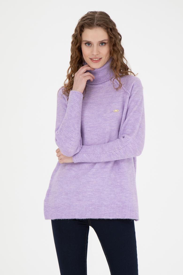 Kadın Lila Kazak - 50270443020