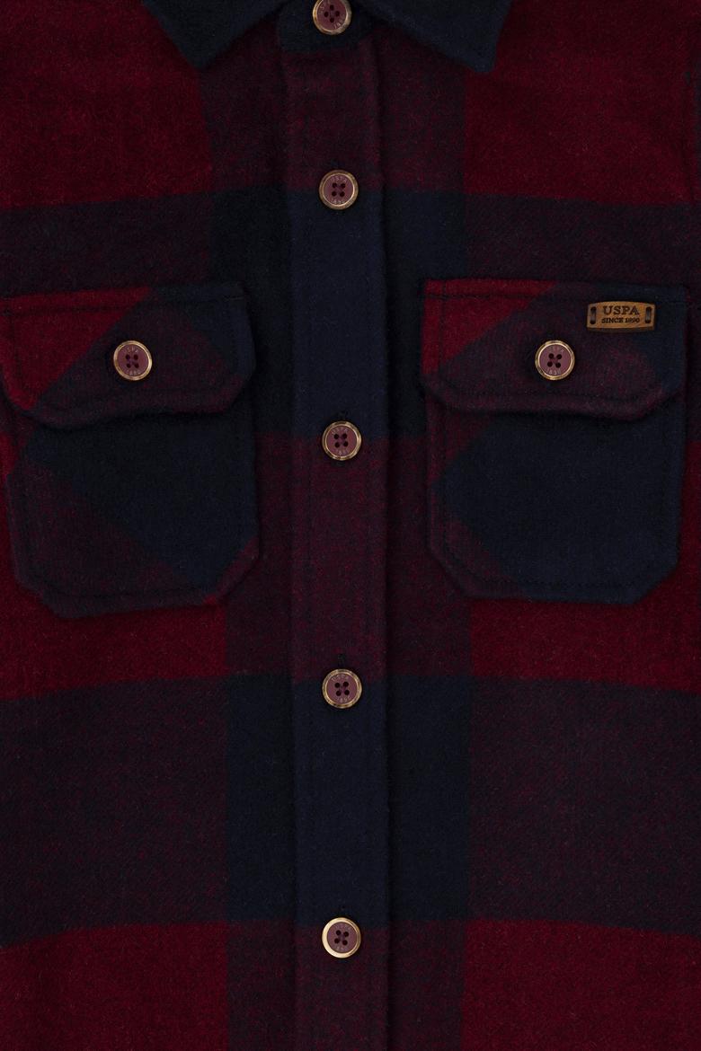 Erkek Çocuk Bordo Uzun Kollu Gömlek - 50272787001