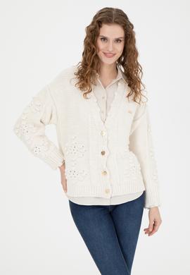 Kadın Taş Triko Hırka - 50270457035