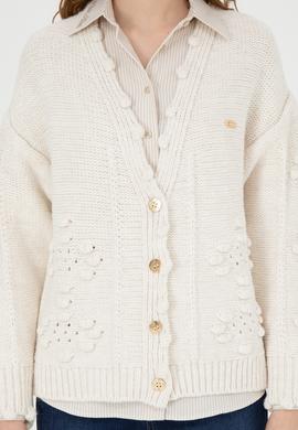 Kadın Taş Triko Hırka - 50270457035