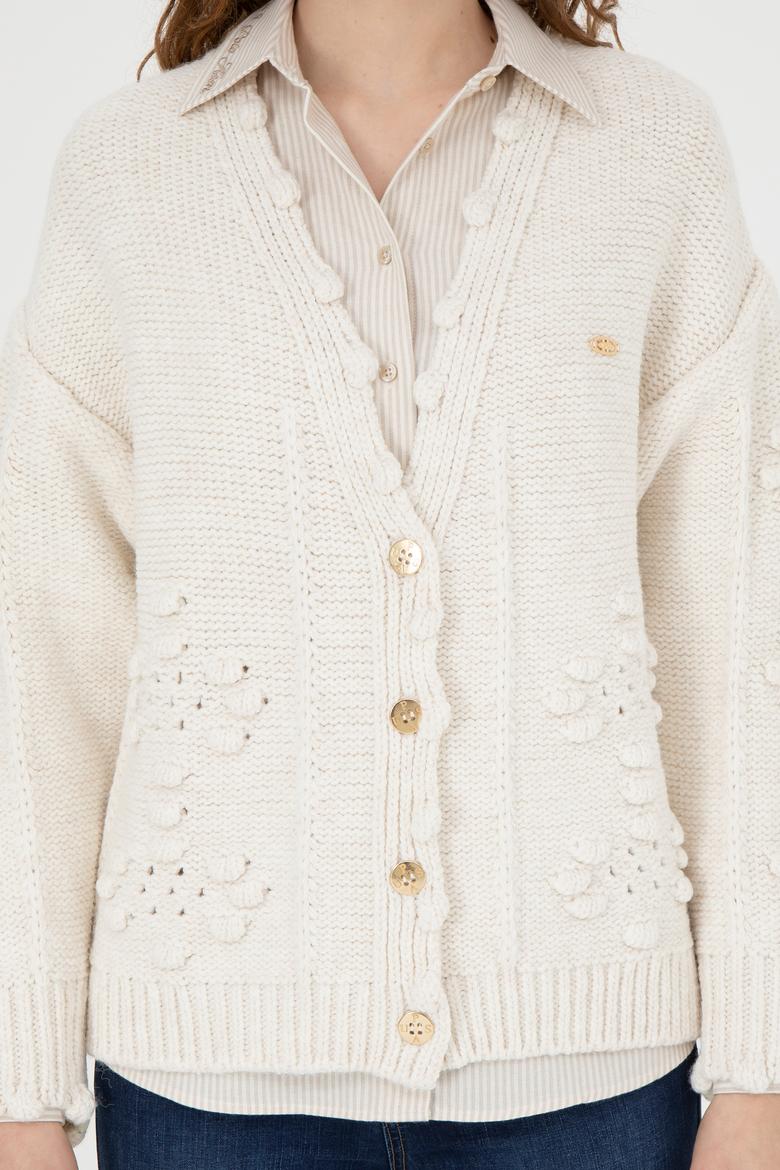 Kadın Taş Triko Hırka - 50270457035