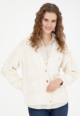 Kadın Taş Triko Hırka - 50270457035