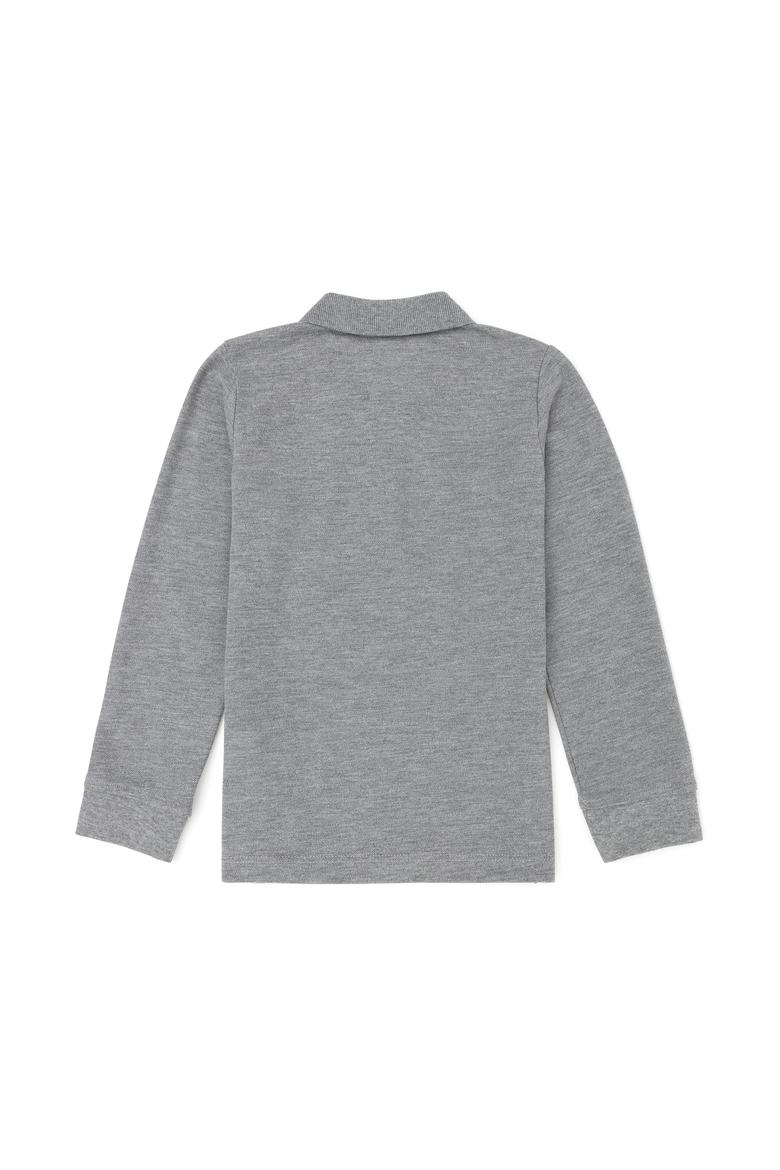 Erkek Çocuk Gri Melanj Basic Sweatshirt - 50269421014