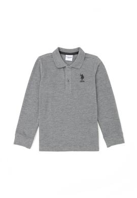 Erkek Çocuk Gri Melanj Basic Sweatshirt - 50269421014