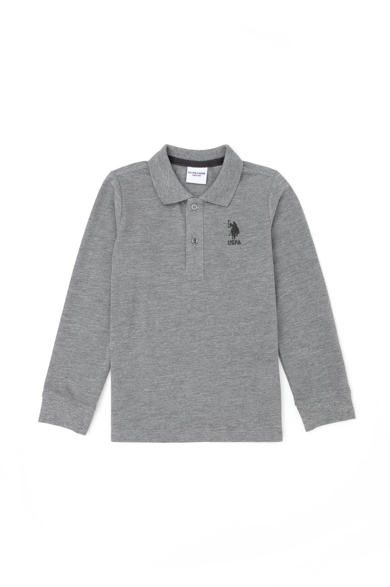 Erkek Çocuk Gri Melanj Basic Sweatshirt