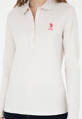 Kadın Taş Basic Polo Yaka Sweatshirt - 50271573066