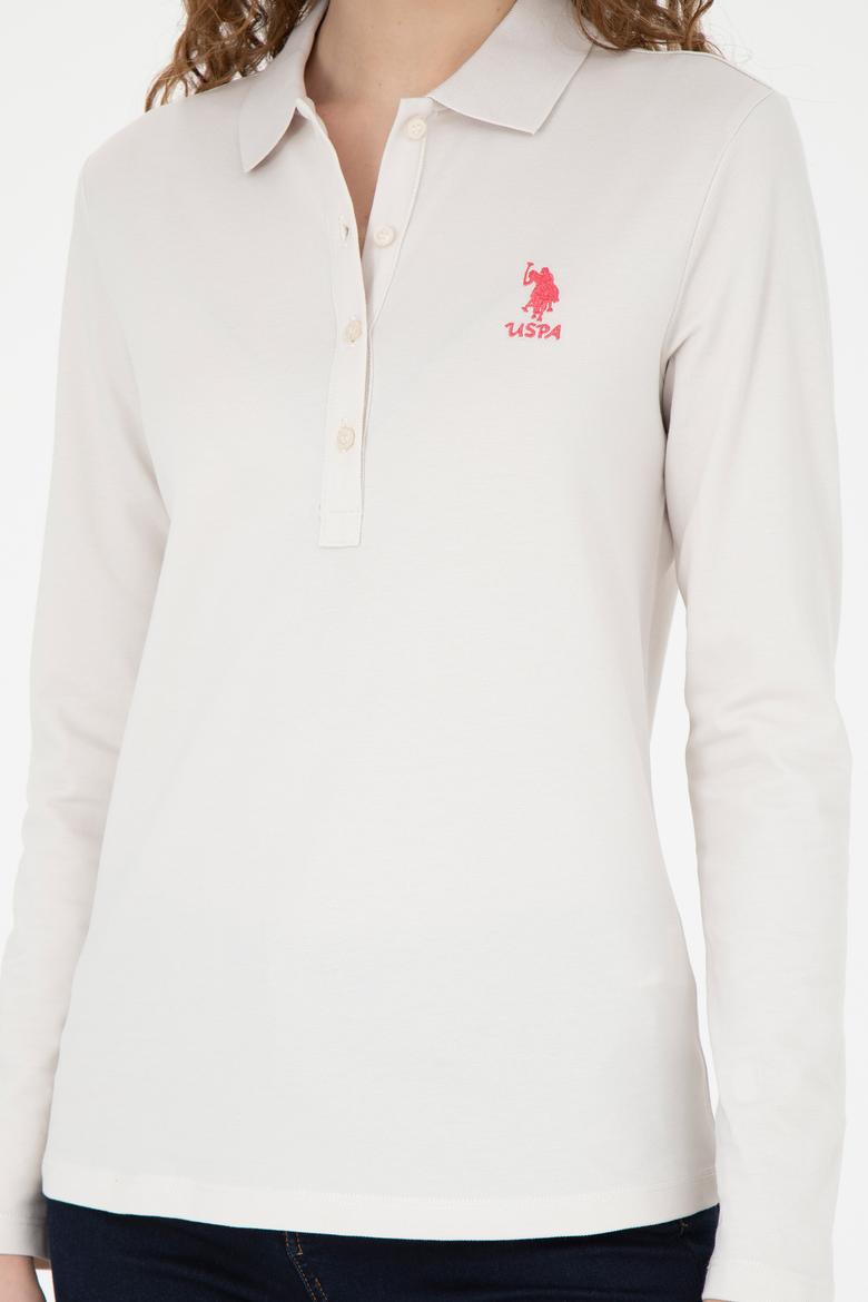 Kadın Taş Basic Polo Yaka Sweatshirt - 50271573066