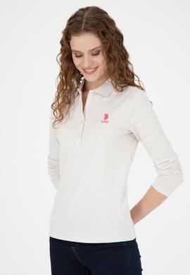 Kadın Taş Basic Polo Yaka Sweatshirt - 50271573066