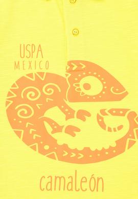 Erkek Çocuk Neon Sarı Polo Yaka Tişört - 50263511013