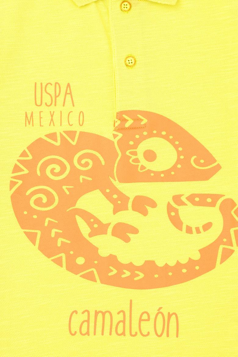 Erkek Çocuk Neon Sarı Polo Yaka Tişört - 50263511013