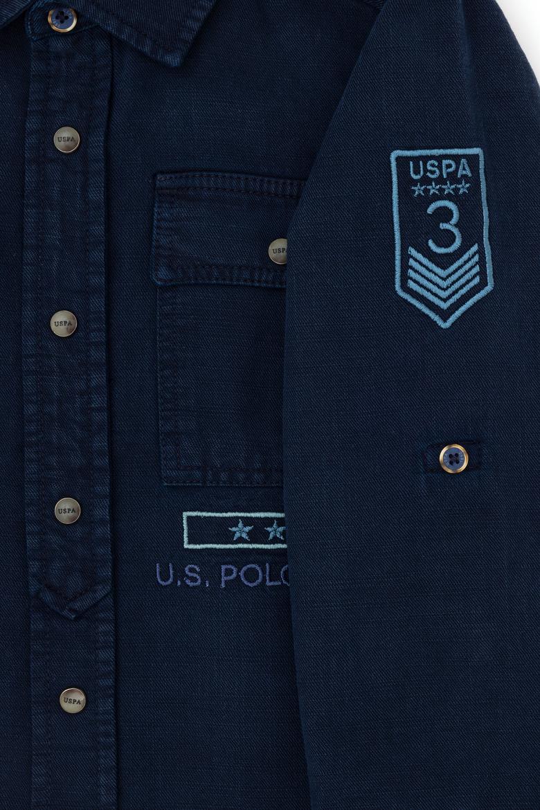 Erkek Çocuk Lacivert Uzun Kollu Gömlek - 50272390024