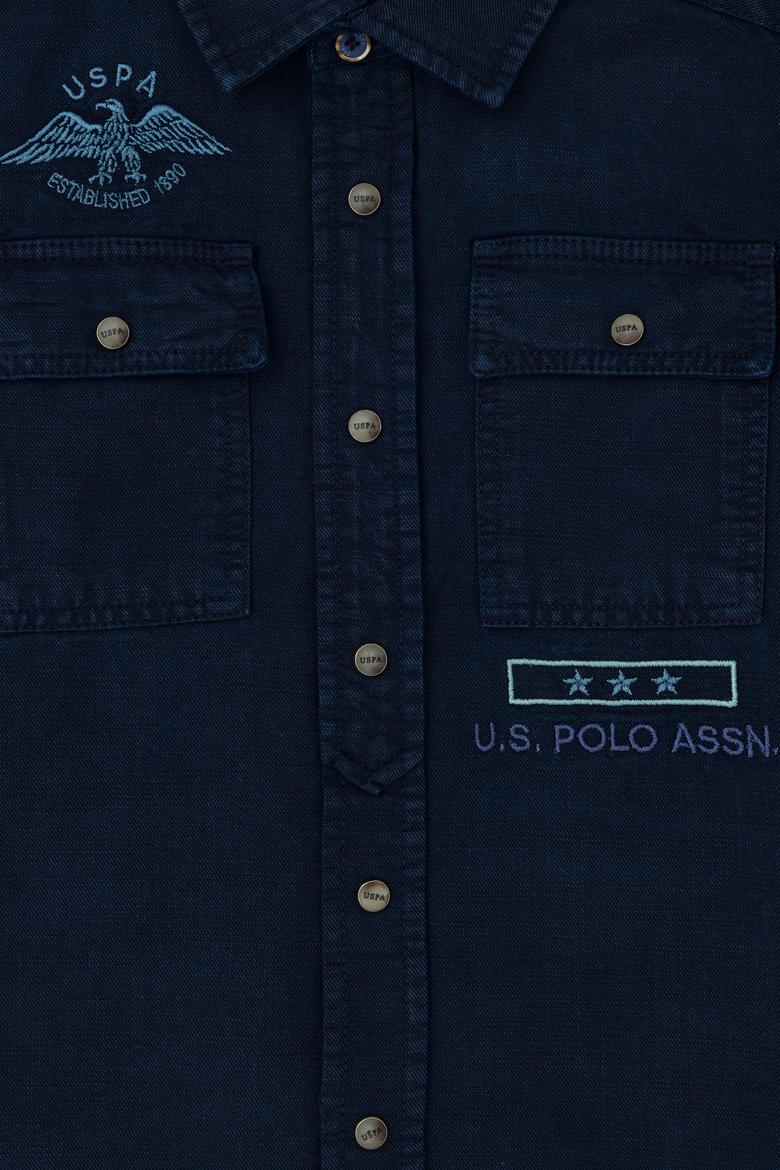 Erkek Çocuk Lacivert Uzun Kollu Gömlek - 50272390024