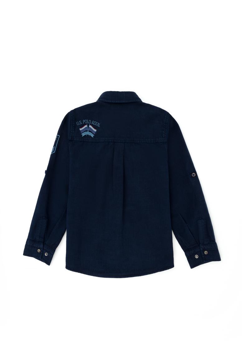 Erkek Çocuk Lacivert Uzun Kollu Gömlek - 50272390024