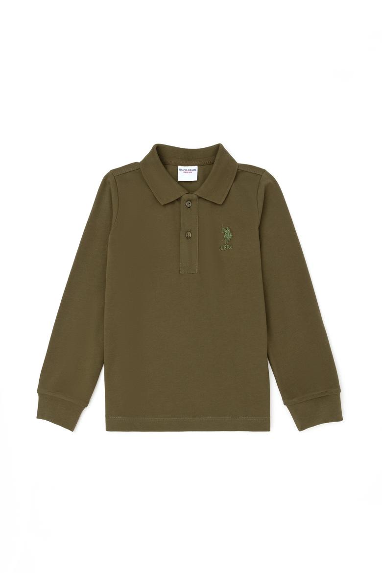 Erkek Çocuk Haki Basic Sweatshirt