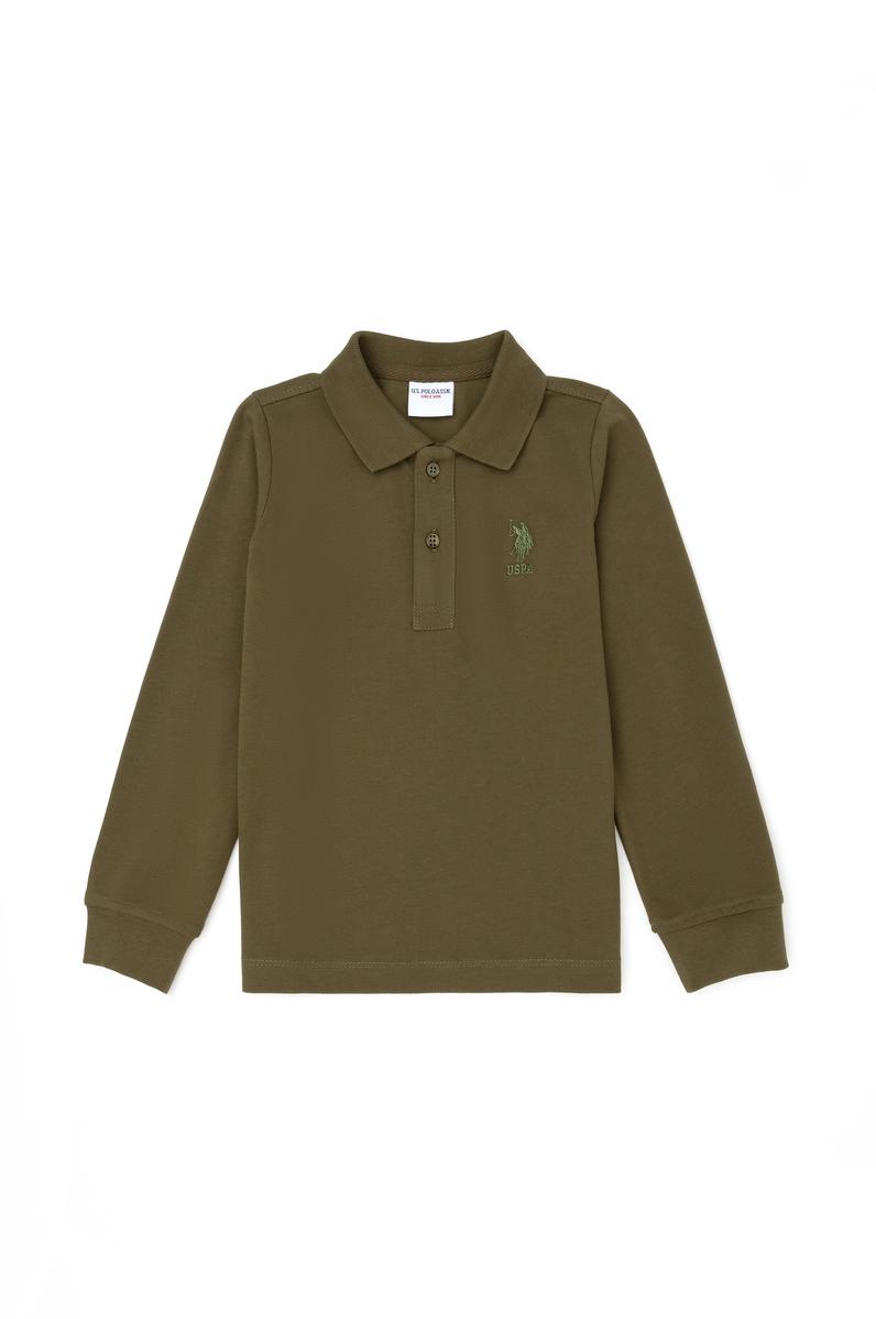 Erkek Çocuk Haki Basic Sweatshirt