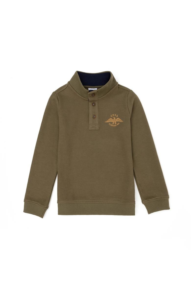 Erkek Çocuk Haki Sweatshirt