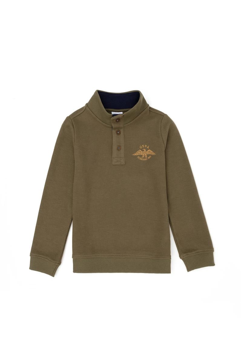 Erkek Çocuk Haki Sweatshirt