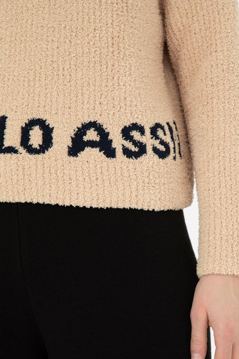 Kadın Kum Melanj Balıkçı Yaka Kazak - 50270428015