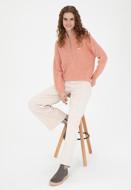 Kadın Pudra V Yaka Kazak - 50270438008