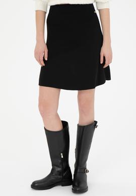Kadın Siyah Triko Etek - 50269484035